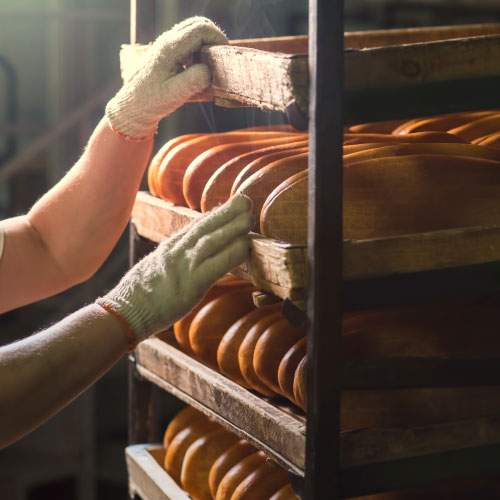 Fresh buns from the oven