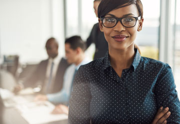 confident professional woman