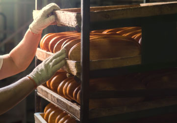 Fresh buns from the oven