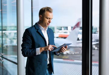 businessman at the airport