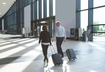 travellers at the airport