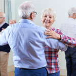 Mature couple dancing