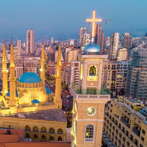 Al Amin Mosque and St. Georges Church