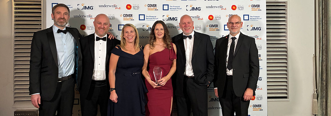 The Zurich Corporate Risk team with their award