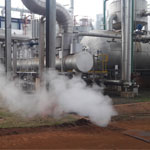 Steam leakage in boiler plant