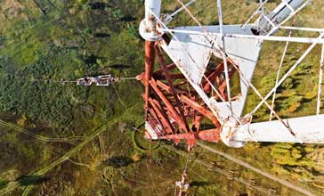 Look down from the radio tower