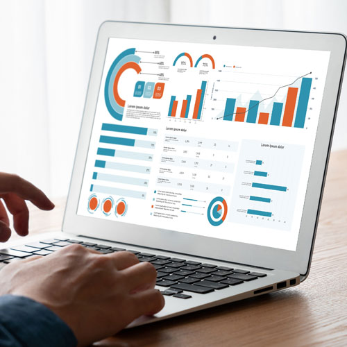 Business data dashboard