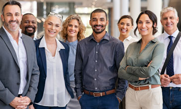 team of young professionals