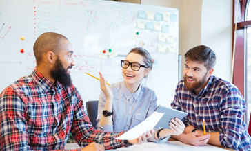 group of people working together