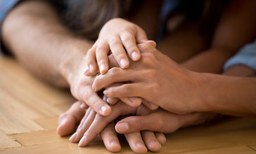 hands together