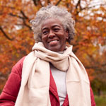 mature woman in the park
