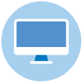 Computer illustration icon