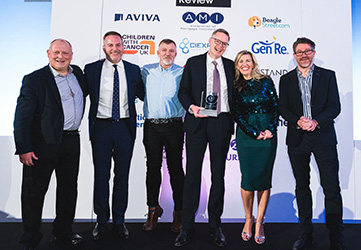 Zurich team with their Protection Review Award