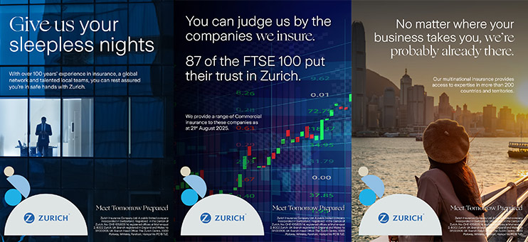 Advert examples from the Meet Tomorrow Prepared campaign