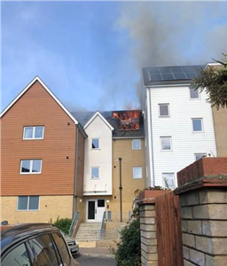 example of a solar panel fire claim Zurich has seen