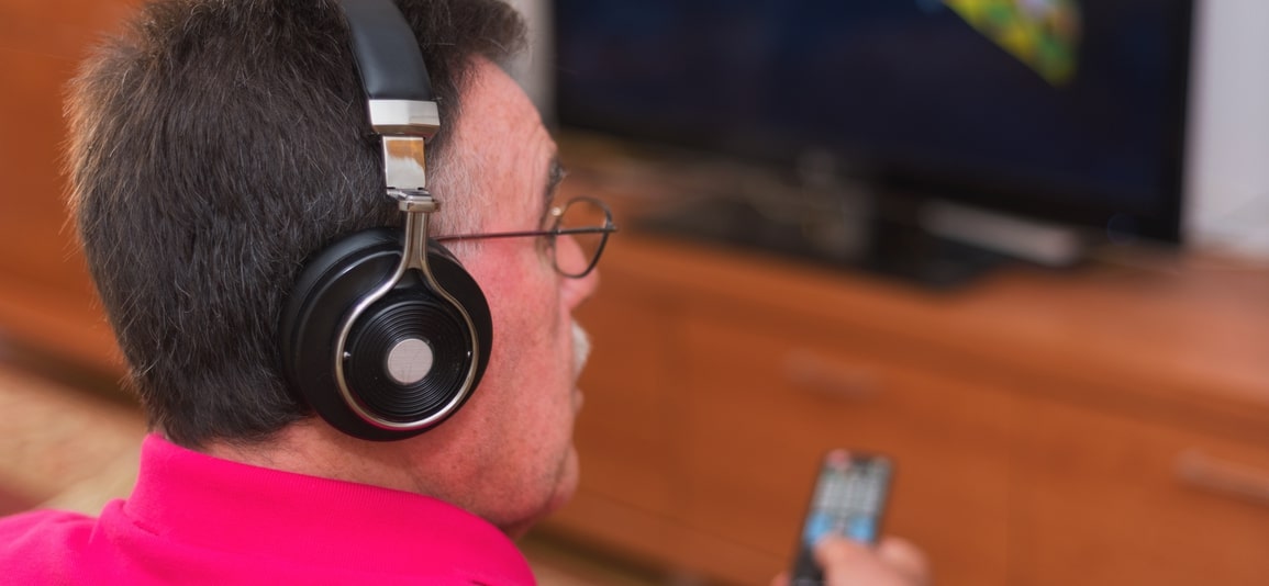 Man with headphones