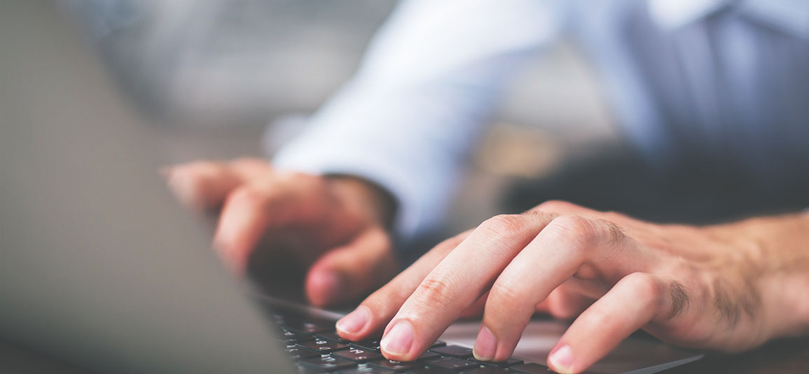 Woman using laptop