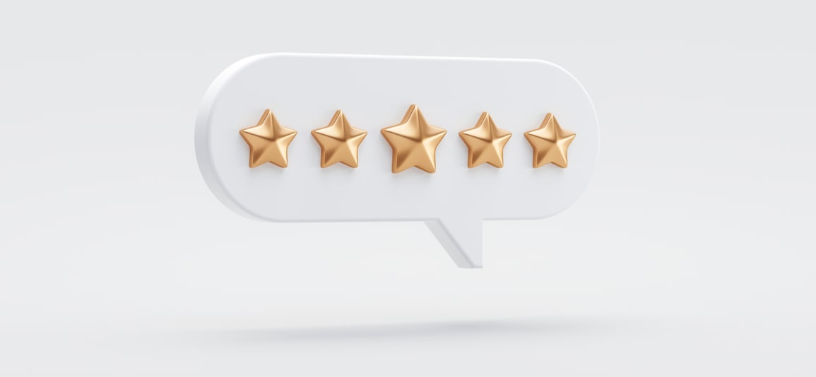 Five gold stars in white circle
