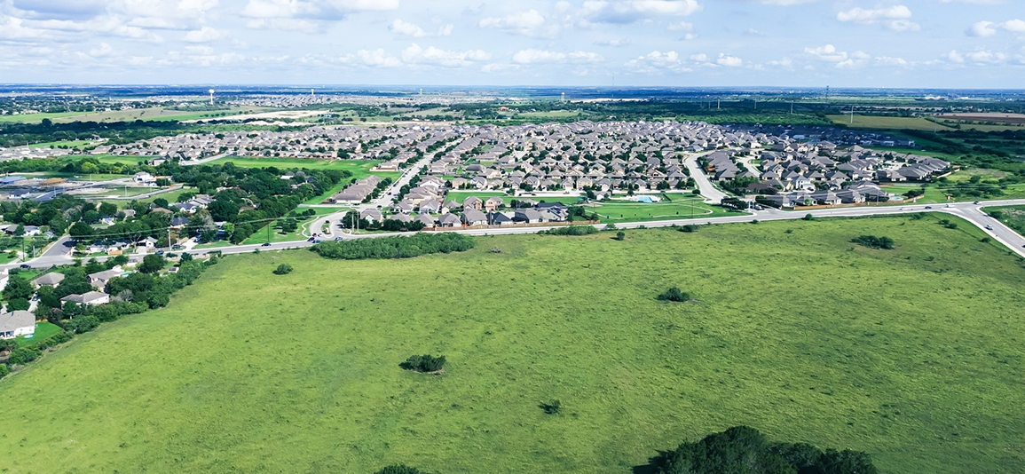 Large vacant land near new development residential neighborhood