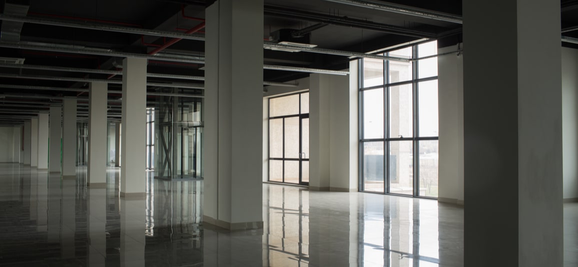 empty interior of commercial building