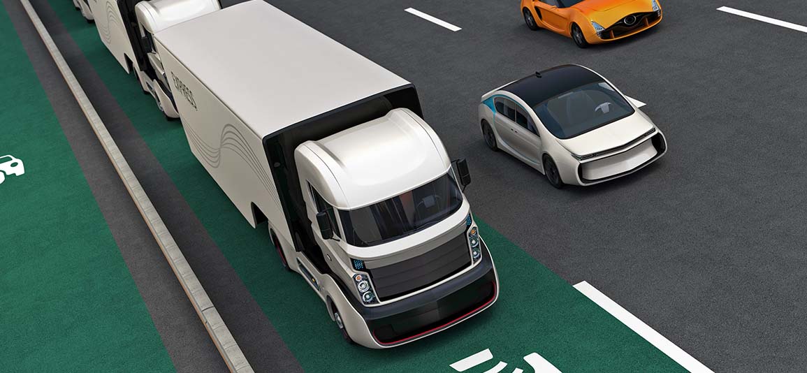 self driving lorry