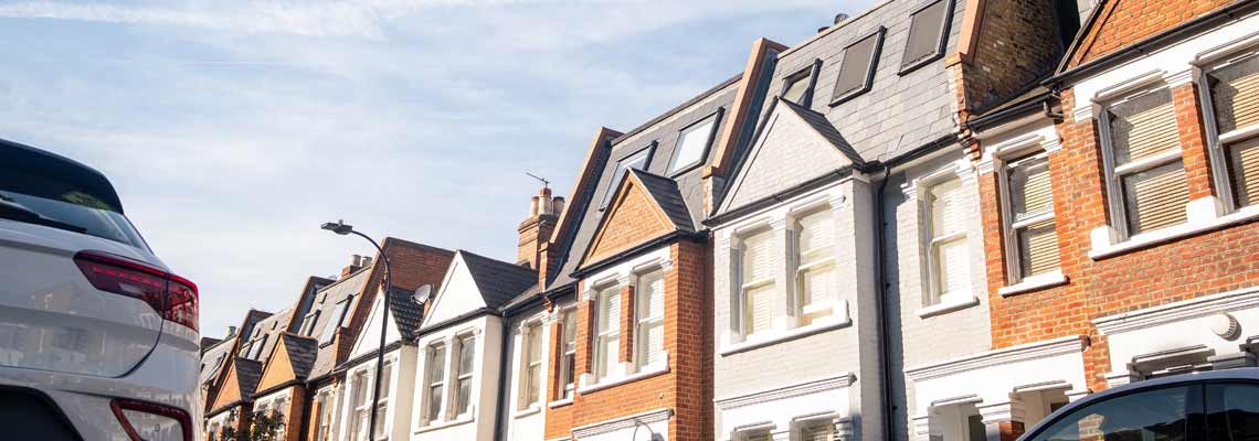 Terraced residential houses