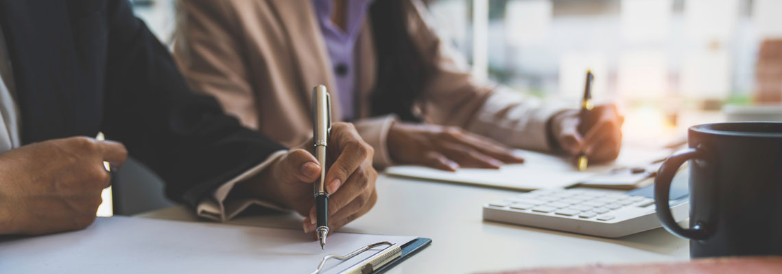 business professionals working together